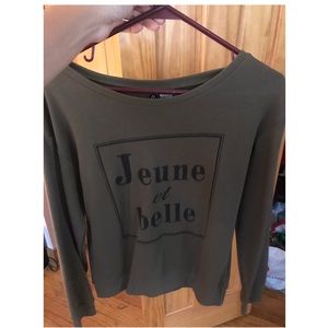 Olive green sweater!